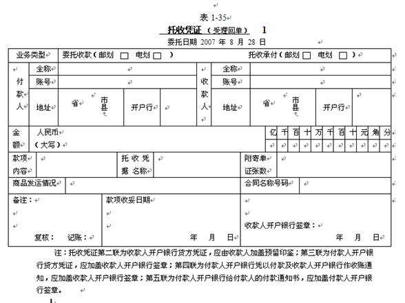 托收凭证是什么意思？托收凭证填写样本介绍
