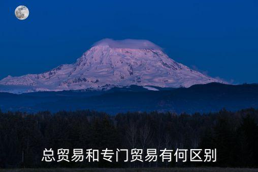总贸易和专门贸易有何区别？总贸易体系和专
